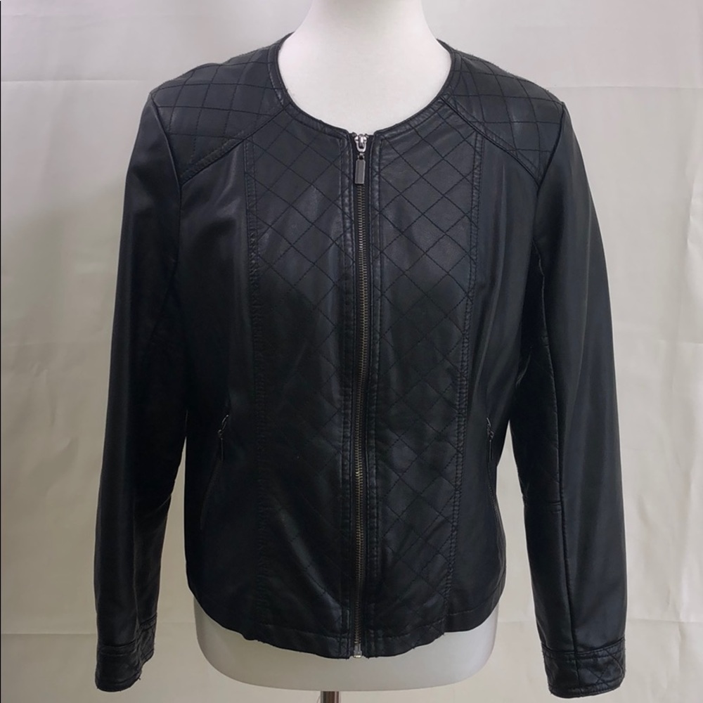 Alfani Faux Leather Jacket